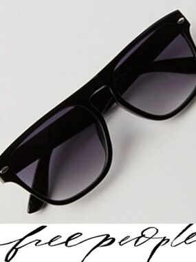 Free People Black Percy Wayfarer Sunglasses❤️ NWT
